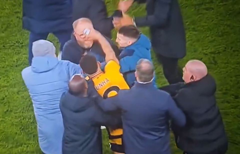 Cunha was involved in a post-match scuffle last weekend