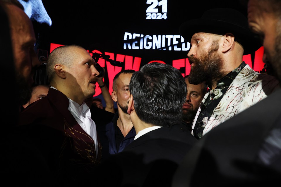 Fury and Usyk will square off for a second time on Saturday night